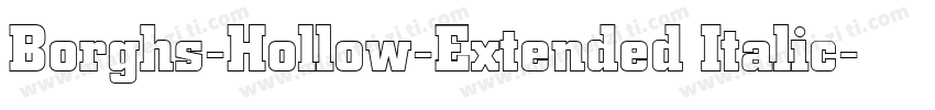 Borghs-Hollow-Extended Italic字体转换